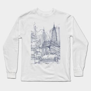 New York! (Blue) Long Sleeve T-Shirt